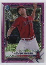 2021 Bowman Chrome Prospects Fuchsia Shimmer Refractor 62/199 Reid Detmers 01l2