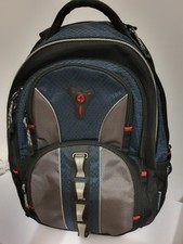 WENGER Laptop-Rucksack gepolstert 23 Liter Schwarz/ Blau-Neu, Laptop Fach