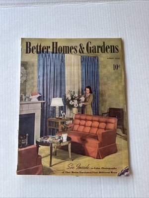Vintage Better Homes And Gardens Magazine April 1940
