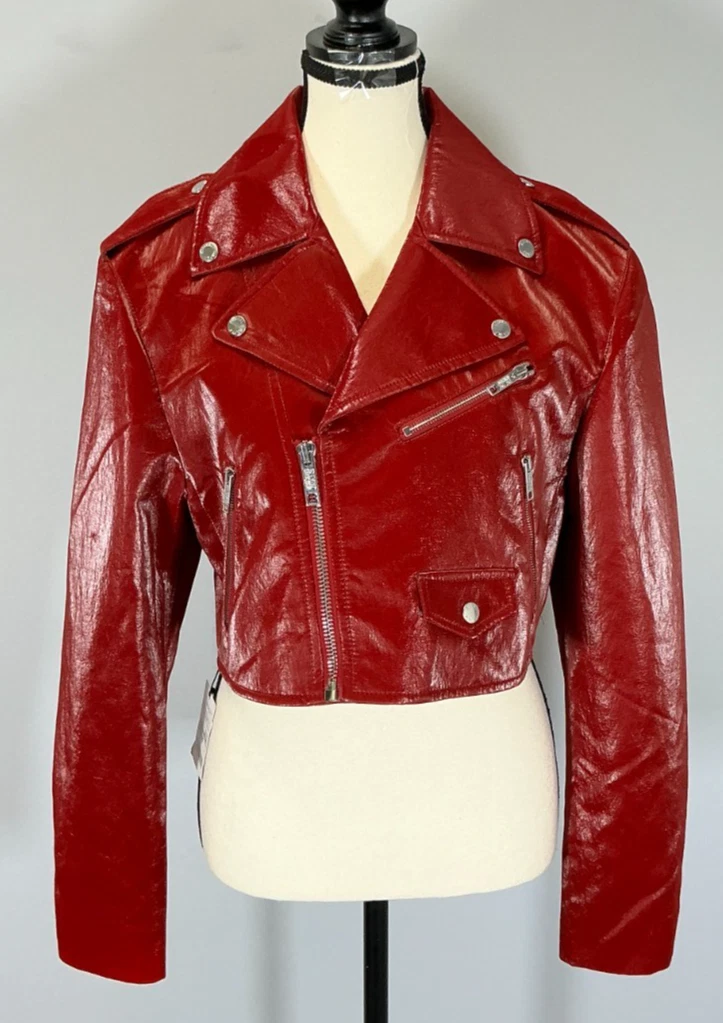 moschino leather jacket products for sale | eBay