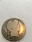 1915 barber half dollar ag/g