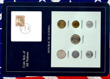 Coin Sets of All Nations Austria 1960-1994 UNC 5 Schilling 1960 Silver 1.9.89