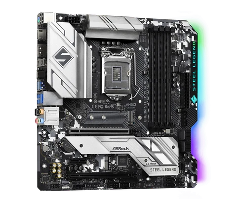 Carte mère micro-ATX ASRock B460M Steel Legend LGA1200 pour processeur...