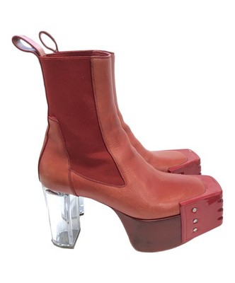 RICK OWENS Grill Kiss Boots/ Red/ Size 42 | eBay