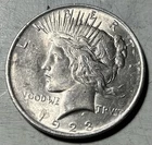1923 SILVER PEACE DOLLAR.