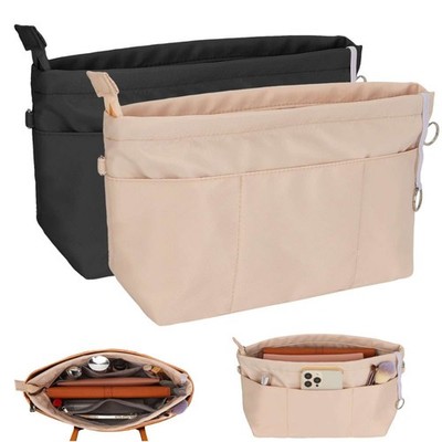 Women s Travel Handbag Organizer Insert   Multi-Pocket Tote Purse Liner for Bags