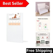 Extra Firm 2-in-1 Mini Crib Mattress 38 x24 - Greenguard Gold Safety Certified