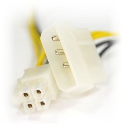 Molex Zu P4 4Pin Konverter Kabel Anschluss 4 Pin PSU Adapter