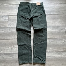 Vintage 90s Levis 501xx Green Button Fly Denim Jeans Size 38x35 Made In USA