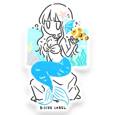 Undersea Mermaid Girlie ✦ B-Side Label Sticker