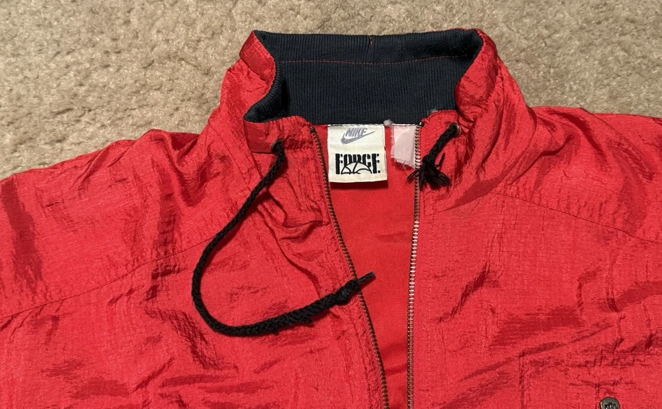 Traje de calentamiento de baloncesto Nike Air Force vintage RARO cortavientos talla S/M años 90 Foto 3 de 4