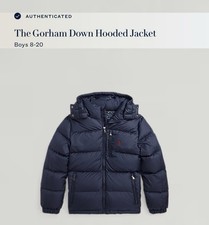 Ralph Lauren Gorham Down Hooded Jacket Boys Sz 4