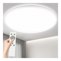 Deckenleuchte Ø60Cm 50W Dimmbar 6000 Lumen 3000-6500K LED Fernbedienung Weiß