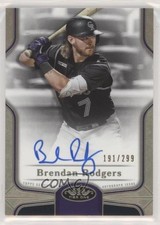 2020 Topps Tier One Break Out 191/299 Brendan Rodgers #BOA-BR Auto 8k4