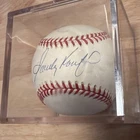 Sandy Koufax Signed Autograph Baseball Ball In Case Legend