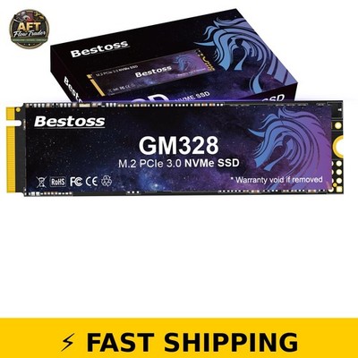 Bestoss 512GB PCIe Gen3 NVMe M.2 SSD, Up to 3500MB/s