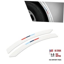 Car Wheel Arch Protectors, Silicone Auto Wheel Tire Eyebrow Strips, 2 PCS White