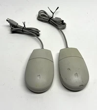 Vintage Lot of 2 Apple Desktop Bus Mouse  for Macintosh Classic SE IIgs M2706