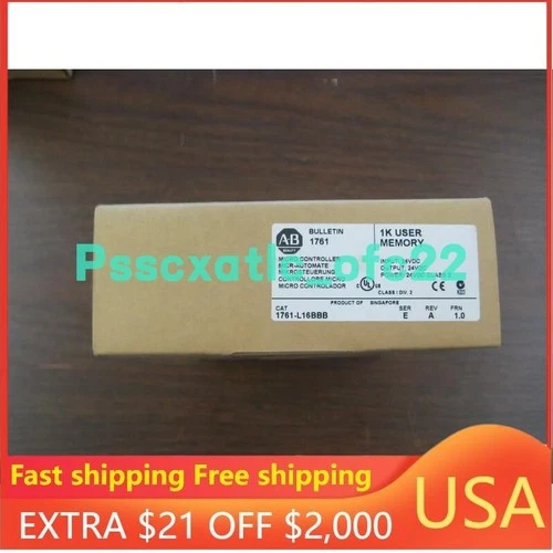 New Factory Sealed AB 1761-L16BBB MicroLogix1000 16 Point Controller US Free Tax