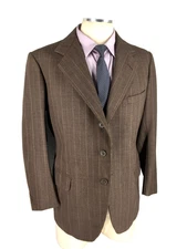 40S Davies & Son Hanover St London Mens 1946 Vintage 3 Bttn Wool Blazer Jacket