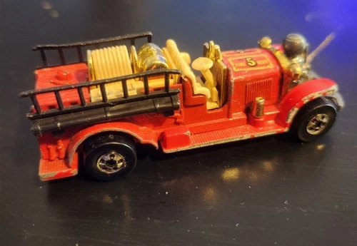 Vintage 1980 Hot Wheels Old Number 5 Fire Engine Truck Hong Kong Diecast Car
