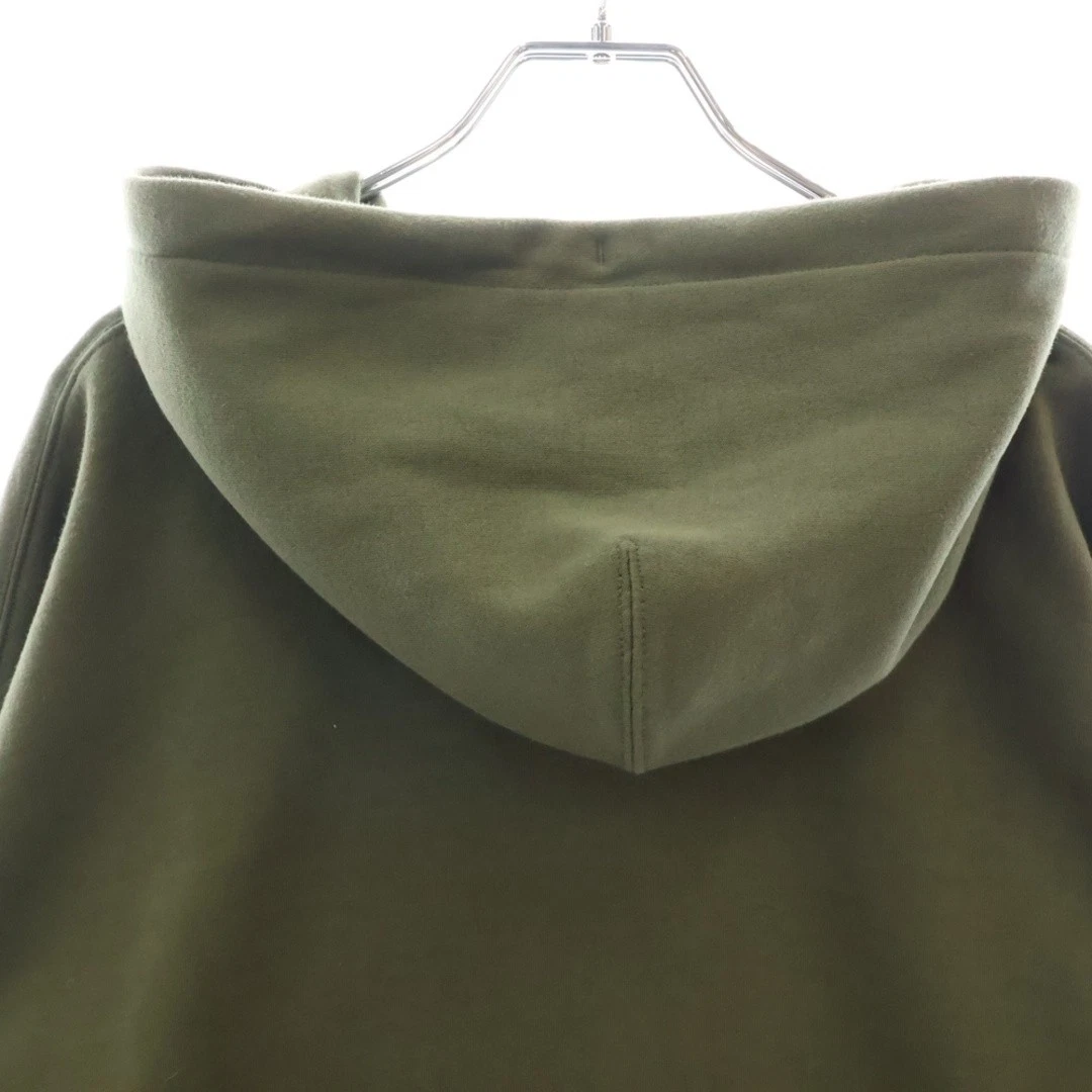 Felpa con cappuccio zip MONCLER 19aw MAGLIA CARDIGAN logo nastro kaki usata 091d4beb1f