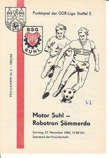 DDR-Liga 83/84 BSG Motor Suhl BSG Robotron Sömmerda 27.11.1983