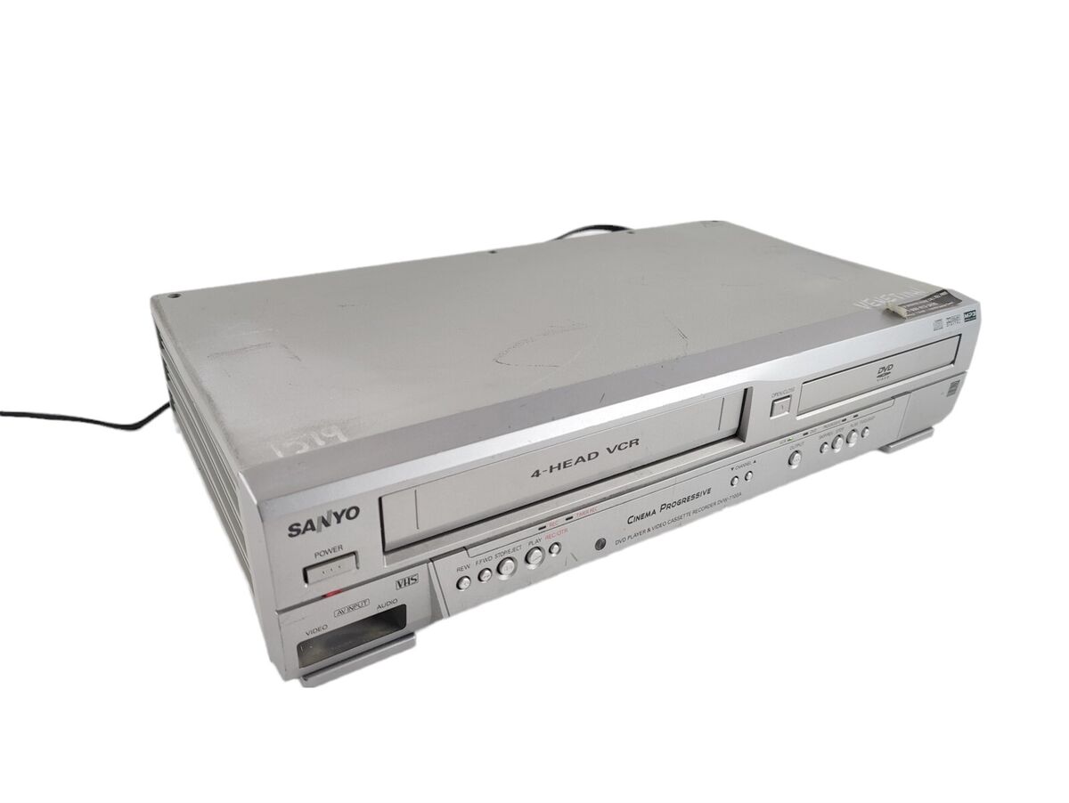 Sanyo DVW-7100A DVD 4 Head VCR Combo Player VHS Recorder - WORKS