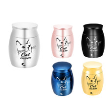 1pc Cremation Urn Jar Holder Keepsake for Pet Cat Ashes Memorial Funeral Box