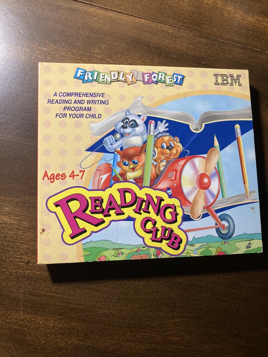 VTG 1996 IBM Friendly Forest Reading Club PC CD-ROM spelling