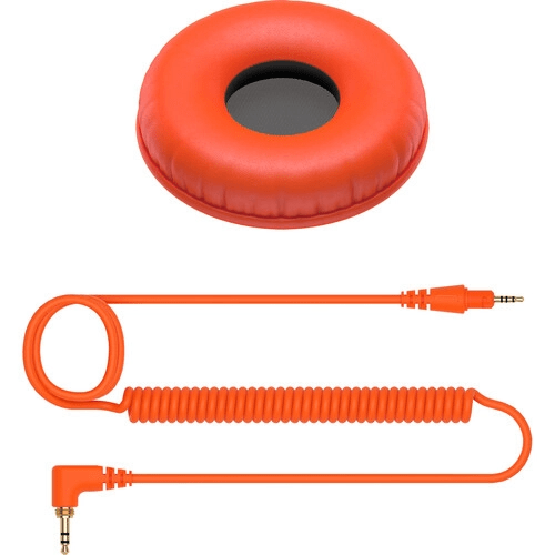 Pioneer DJ HC-CP08 Accessory Pack for HDJ-CUE1 Headphones (Orange) - Picture 1 of 1