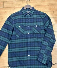 Beams Plus Slim-Fit Black Watch Checked Cotton-Flannel Shirt - Medium