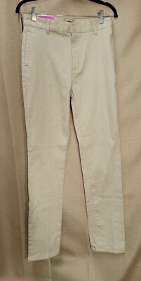 FRENCH TOAST - PANTS - Womens Sz 6 Khaki Skinny Zip Button Closure W30 L29 NWT
