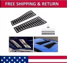 Steel For Camaro Z28iroc-z Iroc 1985-1990 Hood Louver Scoop Reproduction Pair