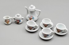 Vintage Doll Miniature Tea Set Floral Pattern Porcelain 13-Piece B18