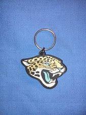 Jacksonville Jaguars Logo Rubber Flexi Soft PVC Key Chain NFL Football 2018