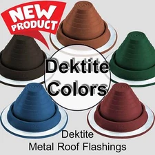 Colored Dektite Round EPDM Pipe Flashing 
