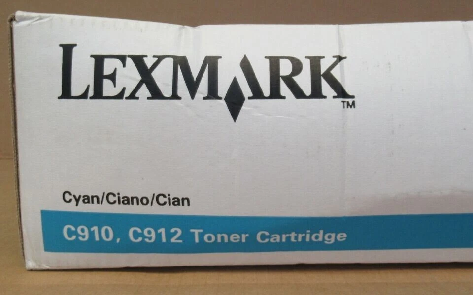 New Lexmark 12N0768 Cyan Laser Print Toner Cartridge for Lexmark C910 C912 - Image 4 of 4