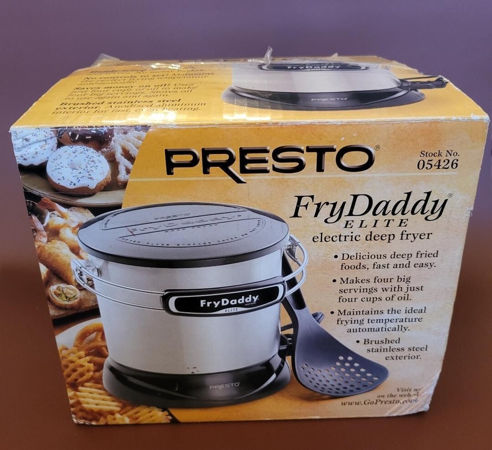 Fry Daddy Elite Electric Fryer by Presto, Never Used, Open Box, 4 Cups