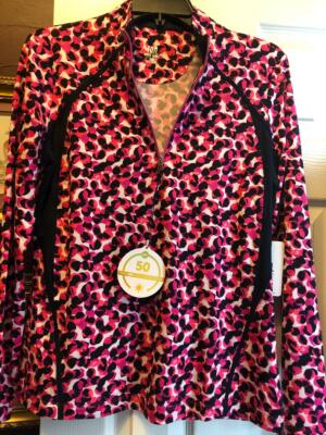 NWT Ladies TAIL ACTIVEWEAR Hot Pink Black LONG SLEEVE