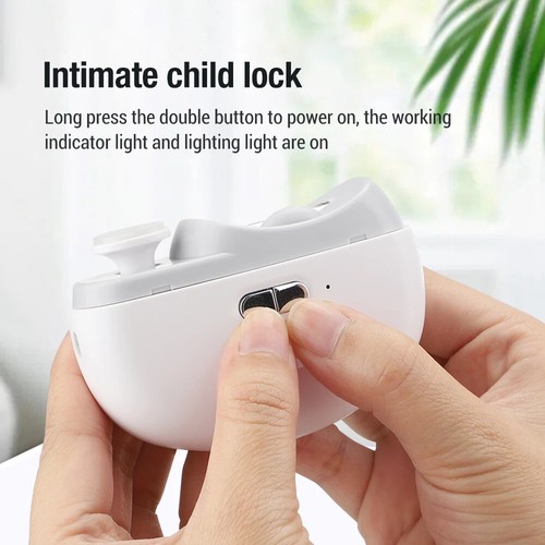 2-in-1 Electric Nail Clipper:Splash-Free Trimmer for Baby&Thick Toe/Finger Nails - Picture 13 of 21