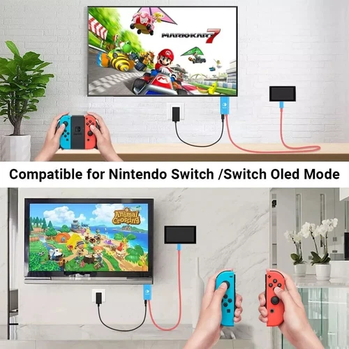 Nintendo Switch Portable 100W 4K Docking Station TYPE-C Hub with HDMI Hub Cable - Picture 8 of 12