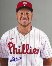 Signed EDUARDO TAIT Philadelphia Phillies 8x10 Autographed photo - w/COA