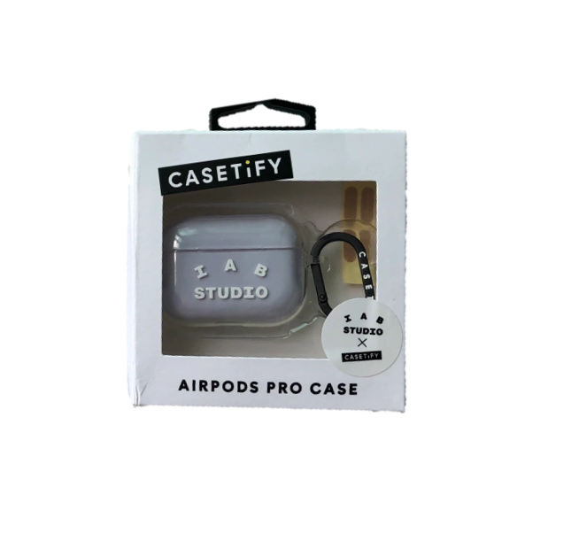 Casetify x IAB Studio White Logo Clear AirPods Pro Case-image