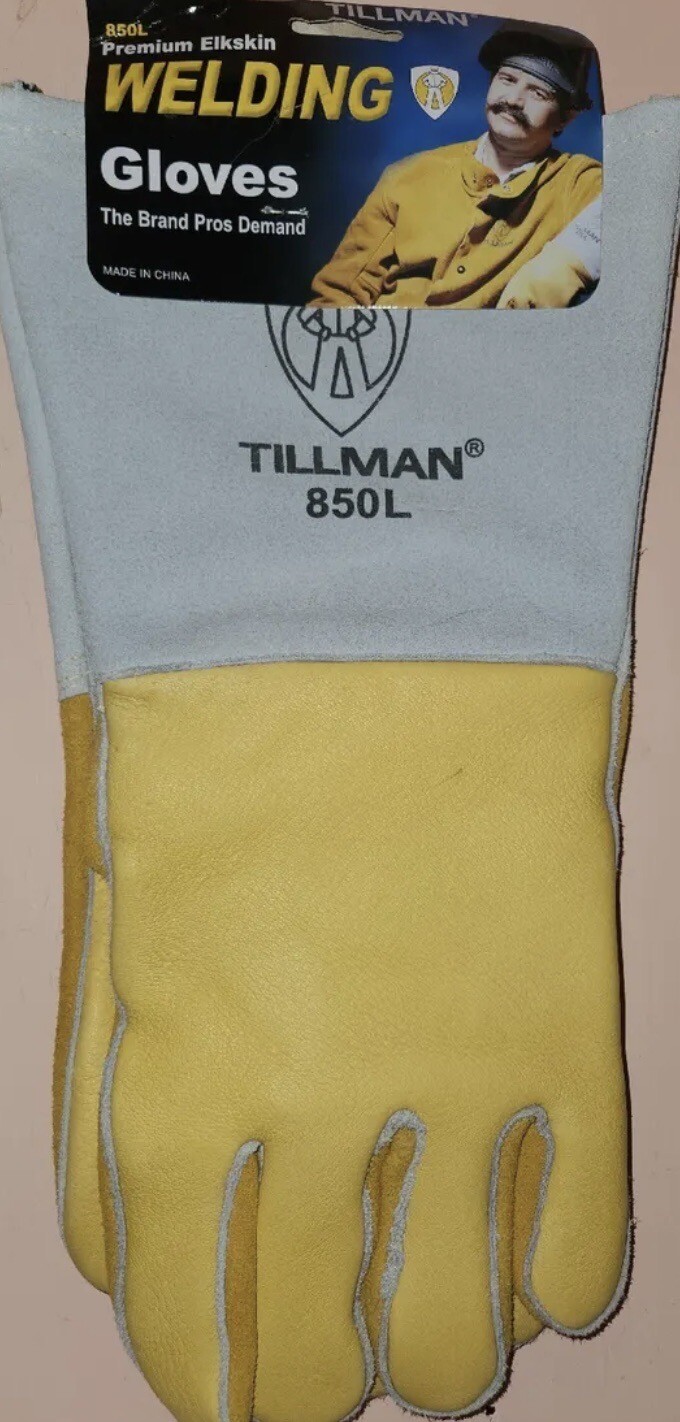 Tillman 850 Premium Top Grain Golden Elkskin Welding Gloves Large Free