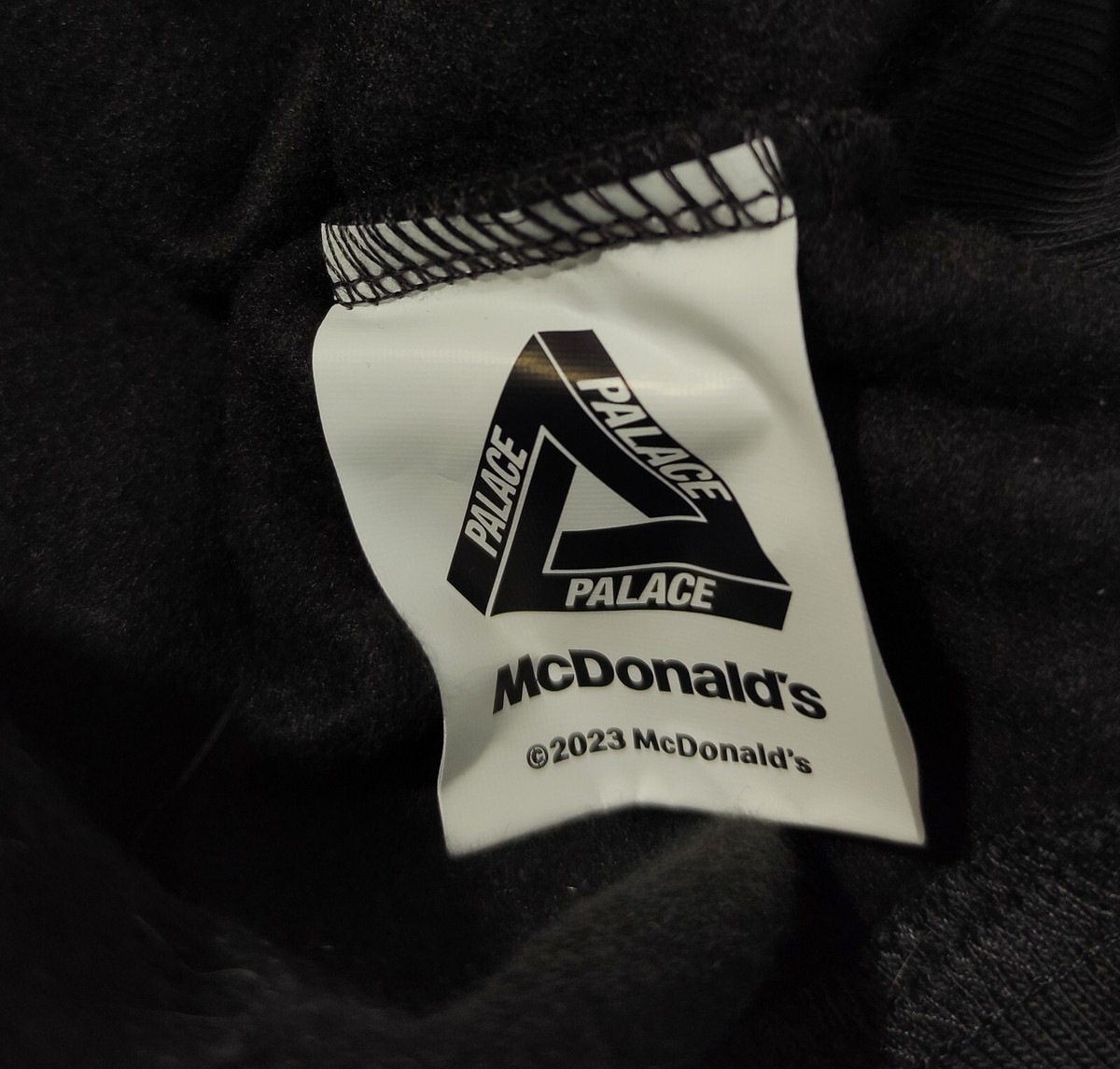 Palace X McDonald's LOGO HOOD BLACK SIZE S | eBay