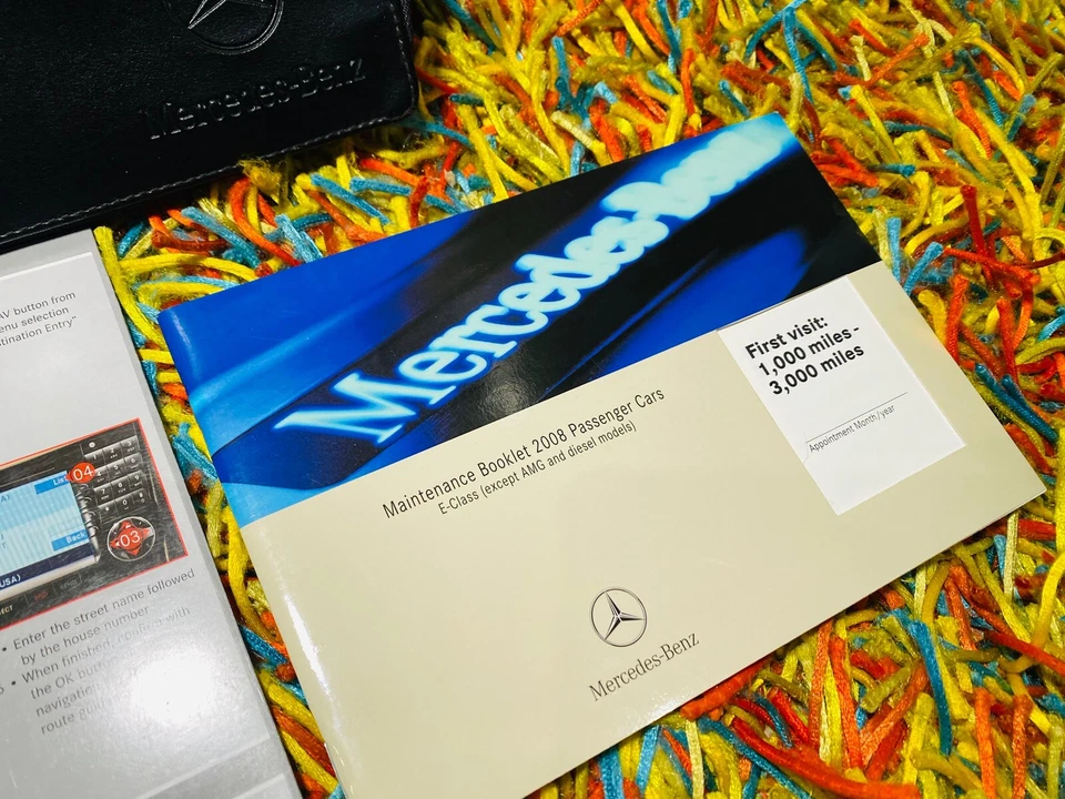 ⚠️ MERCEDES BENZ CLASE E 2008 E320 E350 E550 E63 AMG JUEGO MANUAL DEL PROPIETARIO 550 350 Foto 3 de 4