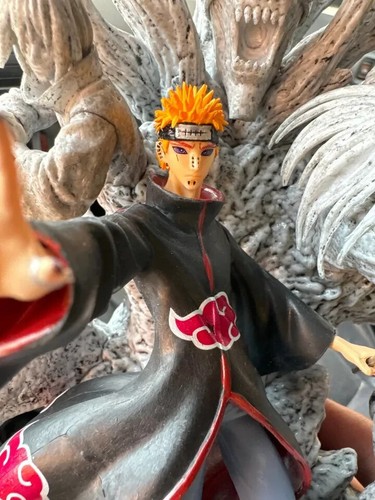 Naruto Anime Statue 27cm Figure Pain Yahiko Akatsuki Collection Model Gift PVC - Picture 8 of 8