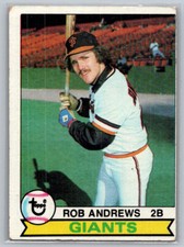 Rob Andrews 1979 Topps #34 San Francisco Giants 3R3AJ