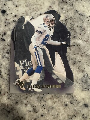1997 SKYBOX EX-2000 FLEET OF FOOT DEION SANDERS #6 MINT DIE CUT